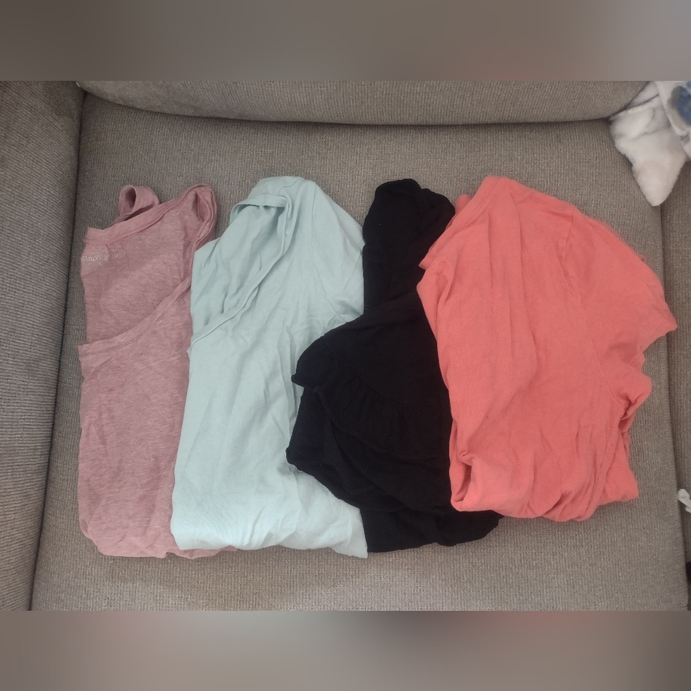 Set of Four Maternity Shirts in Assorted Colors